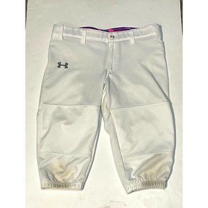 Under Armour baseball uniform pants youth kids 27 x 14 white